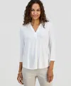 Jm Collection Petite Solid Top, Created For Macy's In White