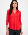Jm Collection Petite Solid Top, Created For Macy's In Multi
