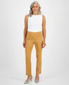 Jm Collection Petite Studded-rivet Straight-leg Pants, Petite & Petite Short, Created For Macy's In Canyon Trail