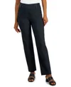 Jm Collection Petite Studded-rivet Straight-leg Pants, Petite & Petite Short, Created For Macy's In Waverly Denim