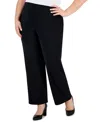 Jm Collection Plus And Petite Plus Size Wide-leg Pull-on Pants, Exclusively At Macy's In Deep Black