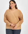 Jm Collection Plus Size Metallic Wrap Seater, Created For Macy's In Canton Trail
