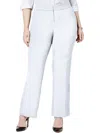 Jm Collection Womens Flyaway Cardigan Jacquard Top Woven Pull On Pants Created For Macys In White