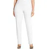 Jm Collection Petite Studded-rivet Straight-leg Pants, Petite & Petite Short, Created For Macy's In White
