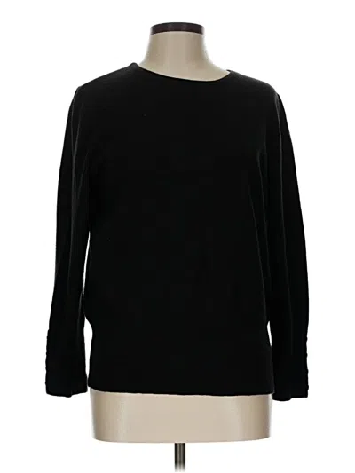 Pre-owned Jm Collection Pullover Sweater In Black