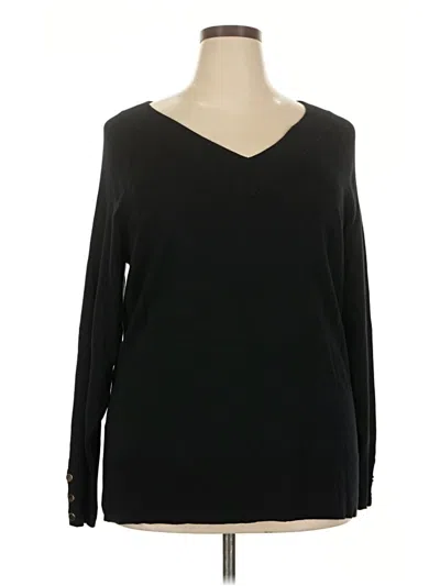 Pre-owned Jm Collection Pullover Sweater In Black