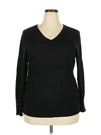 Pre-owned Jm Collection Pullover Sweater In Black