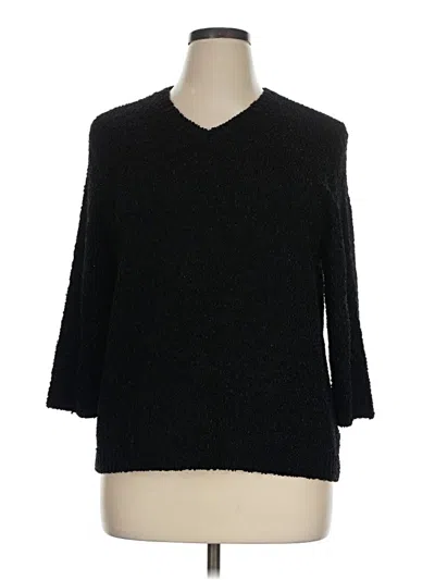 Pre-owned Jm Collection Pullover Sweater In Black