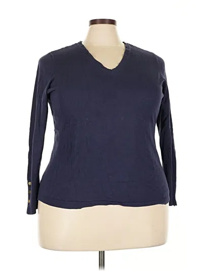 Pre-owned Jm Collection Pullover Sweater In Blue