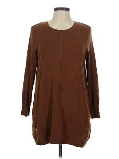 Pre-owned Jm Collection Pullover Sweater In Brown
