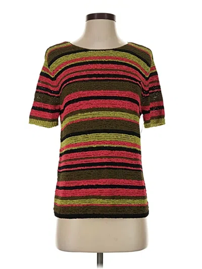 Jm Collection Pullover Sweater In Brown