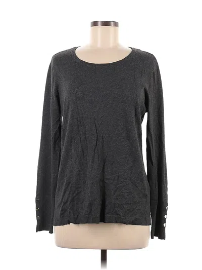 Pre-owned Jm Collection Pullover Sweater In Gray
