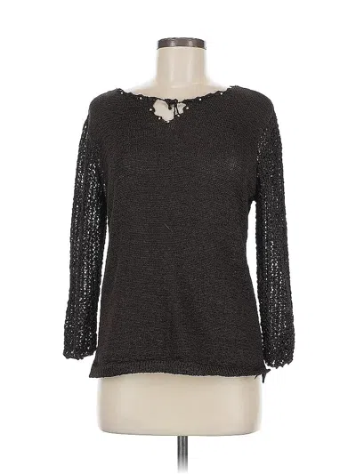 Pre-owned Jm Collection Pullover Sweater In Gray