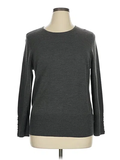 Pre-owned Jm Collection Pullover Sweater In Gray