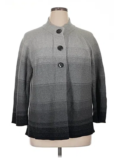 Pre-owned Jm Collection Pullover Sweater In Gray