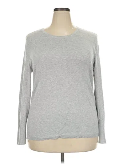 Pre-owned Jm Collection Pullover Sweater In Gray