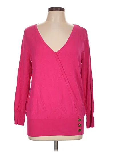 Pre-owned Jm Collection Pullover Sweater In Pink