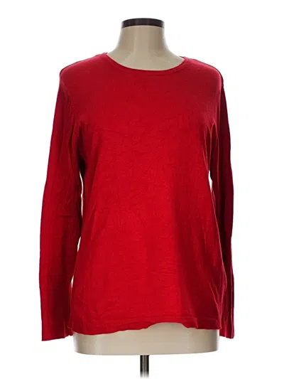 Pre-owned Jm Collection Pullover Sweater In Red