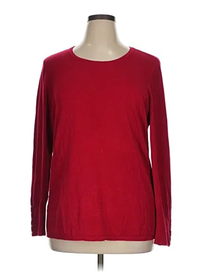 Pre-owned Jm Collection Pullover Sweater In Red