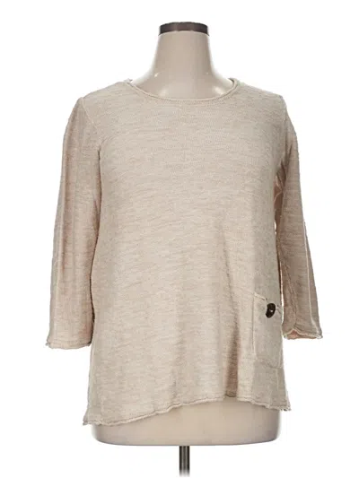 Pre-owned Jm Collection Pullover Sweater In Tan