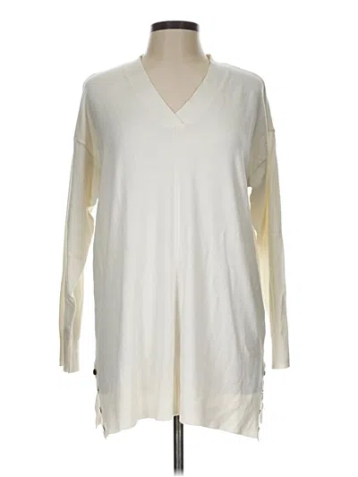 Pre-owned Jm Collection Pullover Sweater In White