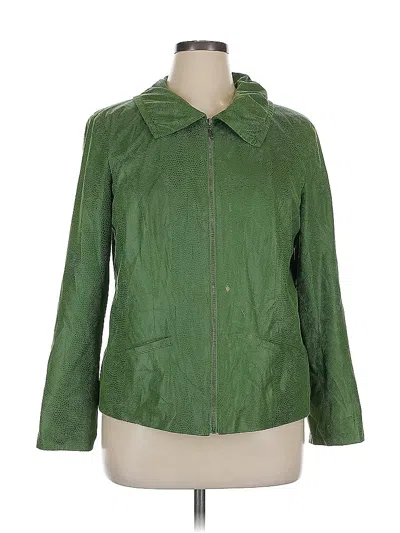 Pre-owned Jm Collection Raincoat In Green