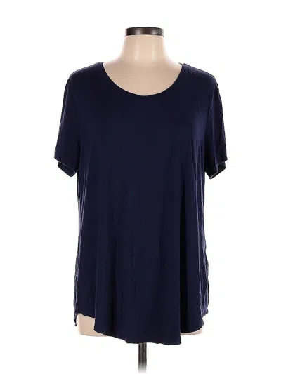 Pre-owned Jm Collection Short Sleeve T-shirt In Blue