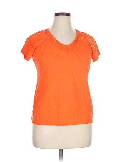Pre-owned Jm Collection Short Sleeve T-shirt In Orange