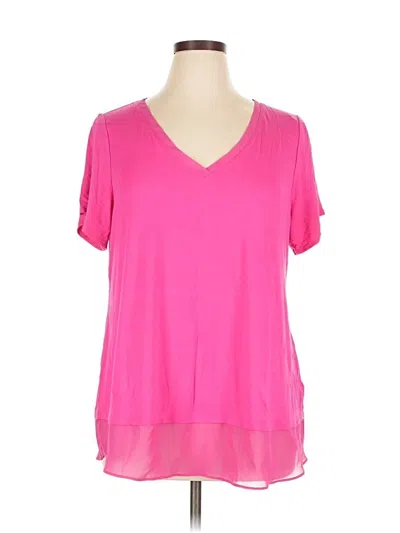 Pre-owned Jm Collection Short Sleeve T-shirt In Pink