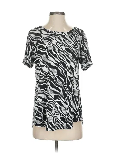 Pre-owned Jm Collection Short Sleeve T-shirt In Silver