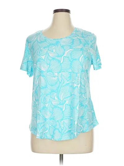 Jm Collection Short Sleeve T-shirt In Blue