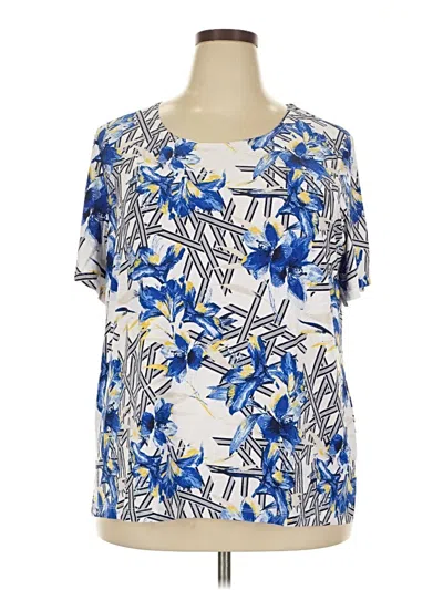 Jm Collection Short Sleeve T-shirt In Multi