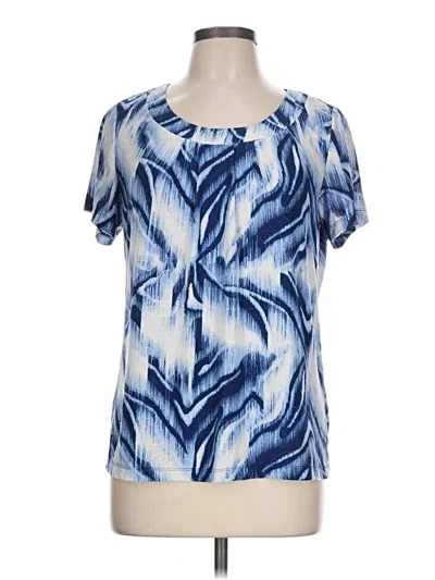 Pre-owned Jm Collection Short Sleeve T-shirt In Blue