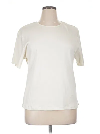 Pre-owned Jm Collection Short Sleeve T-shirt In Ivory