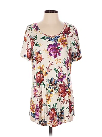 Pre-owned Jm Collection Short Sleeve T-shirt In Ivory