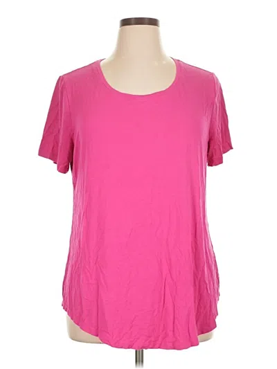 Pre-owned Jm Collection Short Sleeve T-shirt In Pink