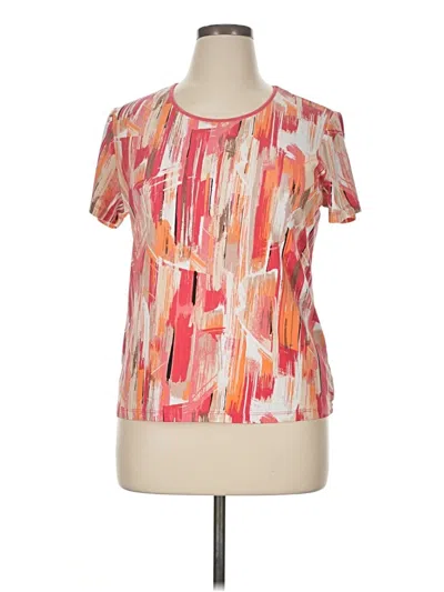 Pre-owned Jm Collection Short Sleeve T-shirt In Pink