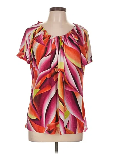 Pre-owned Jm Collection Short Sleeve T-shirt In Pink