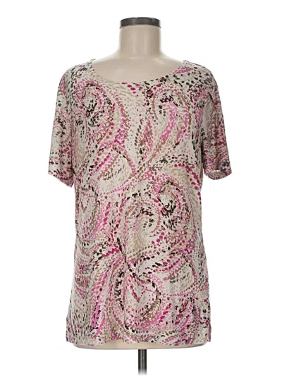Pre-owned Jm Collection Short Sleeve T-shirt In Pink