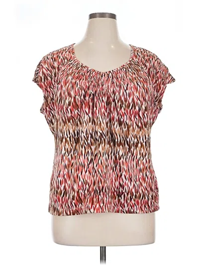 Pre-owned Jm Collection Short Sleeve T-shirt In Red