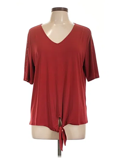 Pre-owned Jm Collection Short Sleeve T-shirt In Red