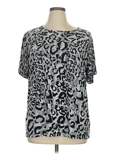 Pre-owned Jm Collection Short Sleeve T-shirt In Silver