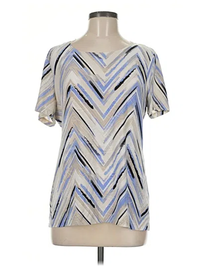 Pre-owned Jm Collection Short Sleeve T-shirt In Silver
