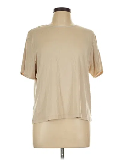 Pre-owned Jm Collection Short Sleeve T-shirt In Tan