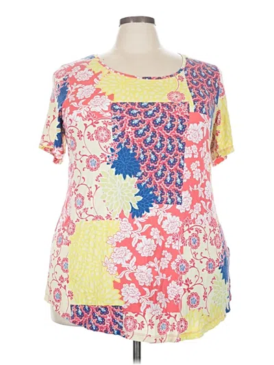 Pre-owned Jm Collection Short Sleeve T-shirt In Yellow