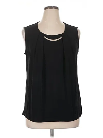 Pre-owned Jm Collection Sleeveless Blouse In Black