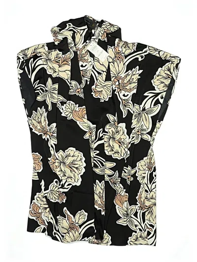 Jm Collection Sleeveless Blouse In Black