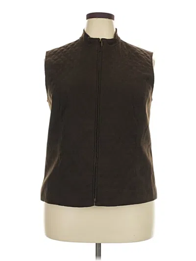 Pre-owned Jm Collection Sleeveless Blouse In Brown
