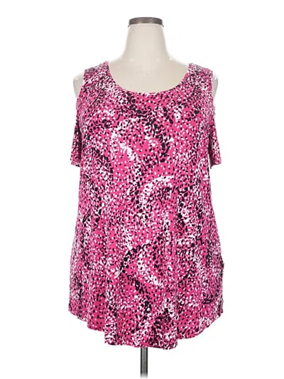Pre-owned Jm Collection Sleeveless Blouse In Pink