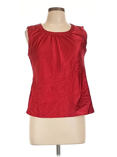 Pre-owned Jm Collection Sleeveless Blouse In Red